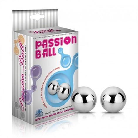Passion Ball 2'li Paslanmaz Çelik Kegel Egzersiz Topları Unısex Fantezi Top